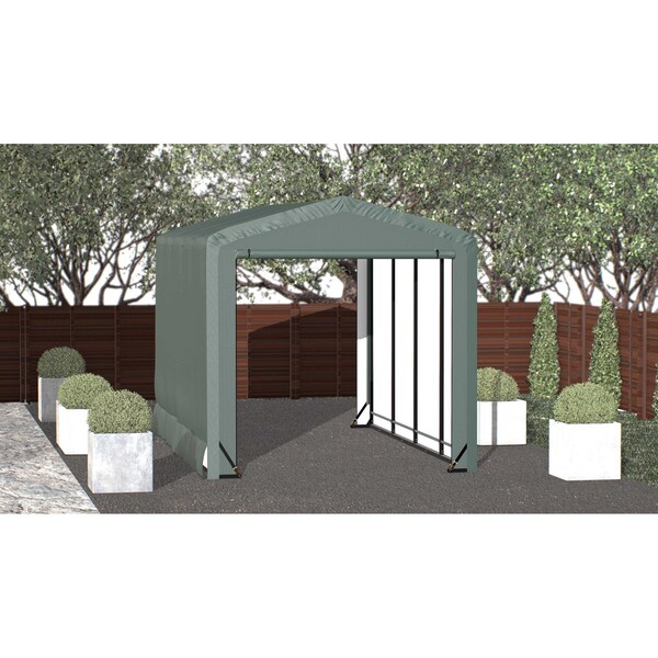 Shelterlogic ShelterTube Wind and Snow-Load Rated Garage, 10x18x10 Green SQAACC0104C01001810 - main